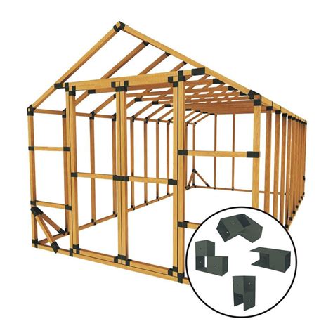 shed metal bracket kits|10x12 shed bracket kit.